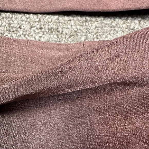 Athleta Ultra High Rise Elation Short & Purpose Crop Bra D-DD Metallic Mauve Set - Picture 2 of 4